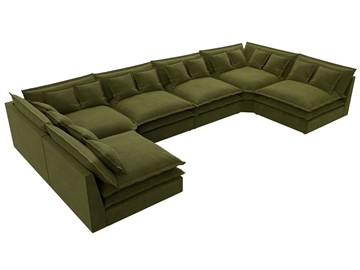 П-образный диван Лига-040, Зеленый (микровельвет) в Курске - предосмотр 4