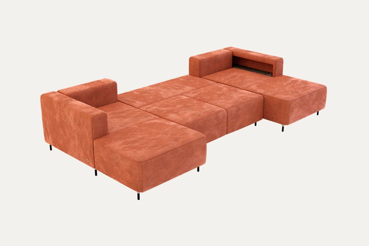П-образный диван P-0-M П ( П1+Д5+Д2+Д5+П1) в Курске - изображение 1
