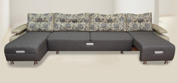 П-образный диван Престиж-15 микс в Курске - изображение 1