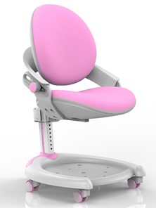 Растущее детское кресло Mealux ZMAX-15 Plus, Y-710 PN, белый металл, обивка розовая однотонная в Курске