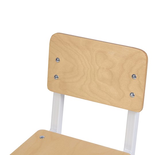 Детский стул POLINI Kids City S Ученик, 2 гр. Белый-дуб пастельный в Курске - изображение 4