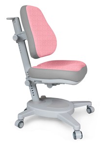 Кресло растущее Mealux Onyx (Y-110) G + DPG  - серое + чехол розовый с серыми вставками в Курске