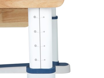 Детский стол-трансформер Mealux Oxford Wood Max, Белый/Синий в Курске - предосмотр 3
