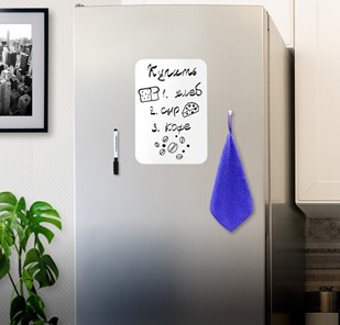 Доска магнитно-маркерная на холодильник BRAUBERG, 30х21 см с маркером, магнитом и салфеткой в Курске - предосмотр 2