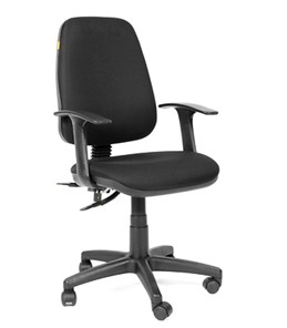 Кресло офисное CHAIRMAN 661 Ткань стандарт 15-21 черная в Курске - предосмотр