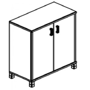 Шкаф для бумаг В-420.6 ДСП 900х450х1286 мм в Курске