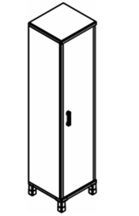 Шкаф для одежды Born В-702.1 L/R 475х450х2054 мм в Курске - изображение