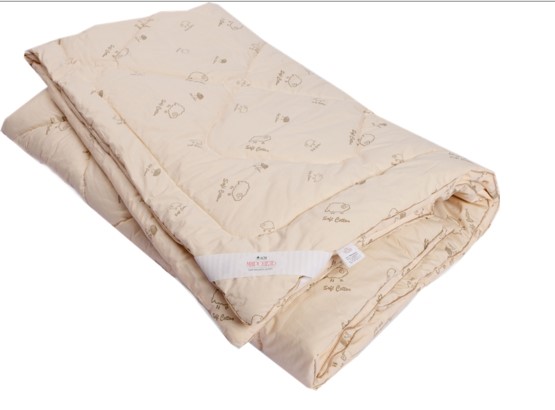 Стеганое одеяло ОВЕЧЬЯ ШЕРСТЬ в упаковке п-э вакуум в Курске - изображение